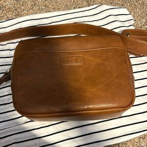 Leather camera bag